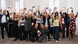 Gruppenbild bei der Abschlussveranstaltung von DISKIT Pro.